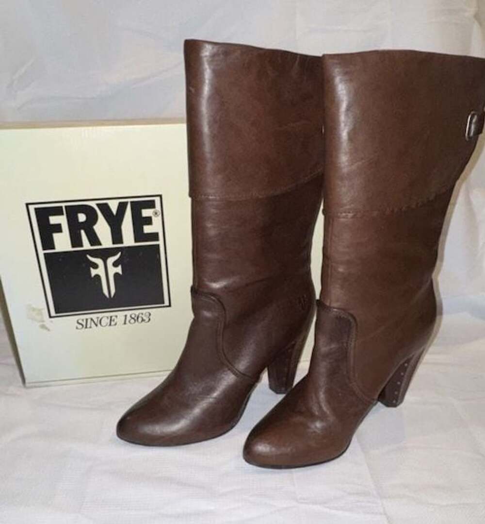 Frye Brown Leather Heeled Boots - Women’s
